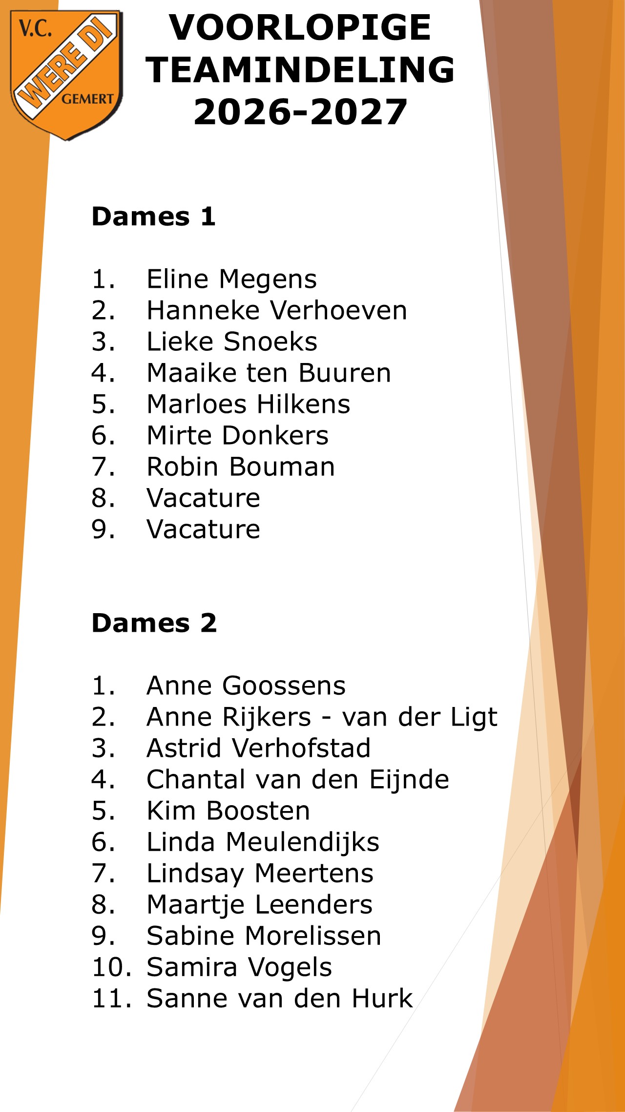 2026 2026 Dames1 Dames2